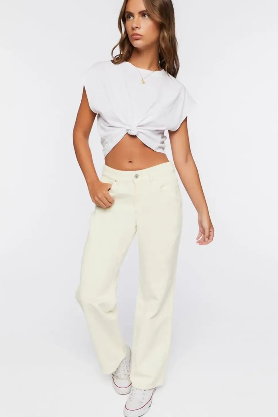 Corduroy Straight-Leg Pants