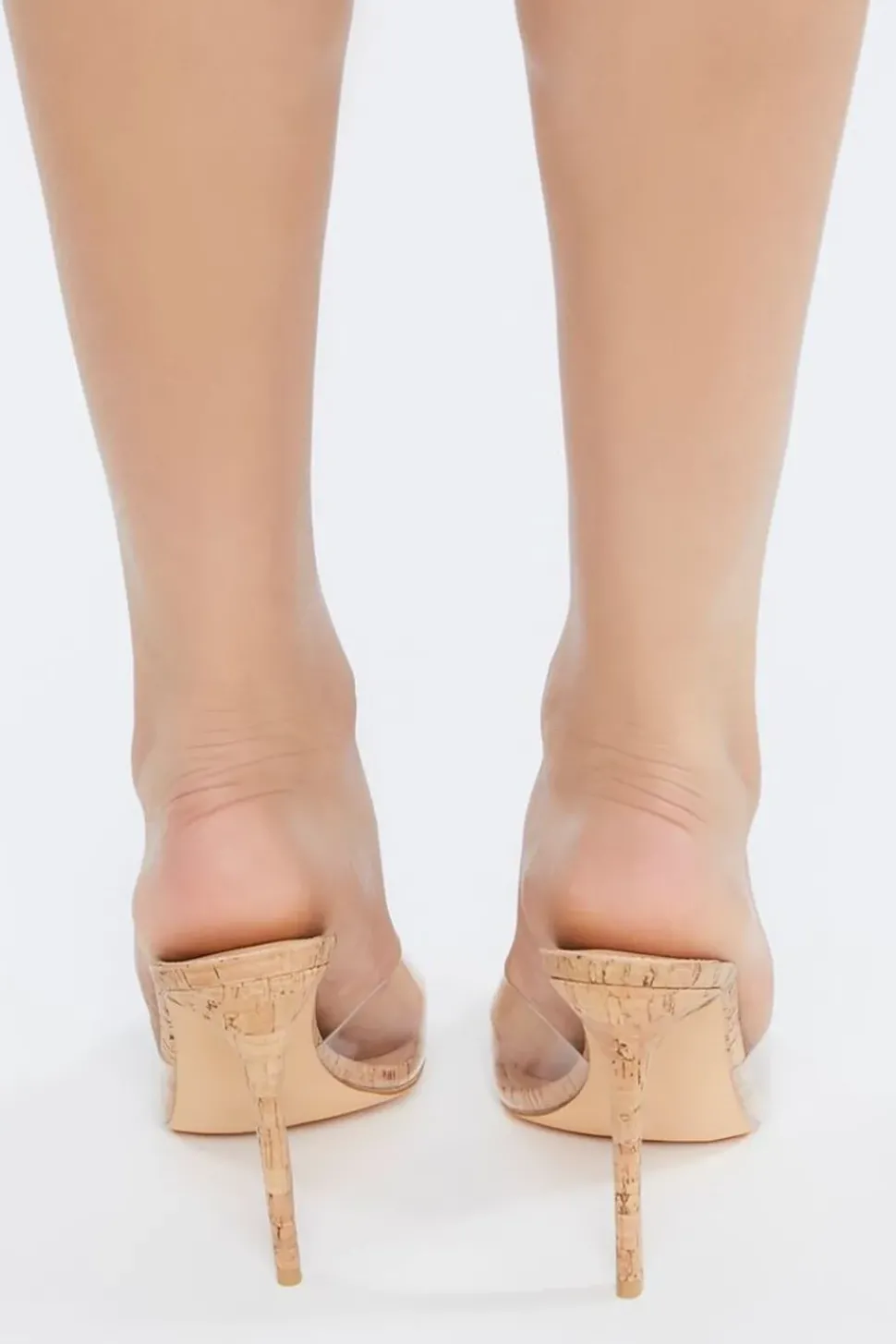 Cork Pointed Toe Stiletto Heels