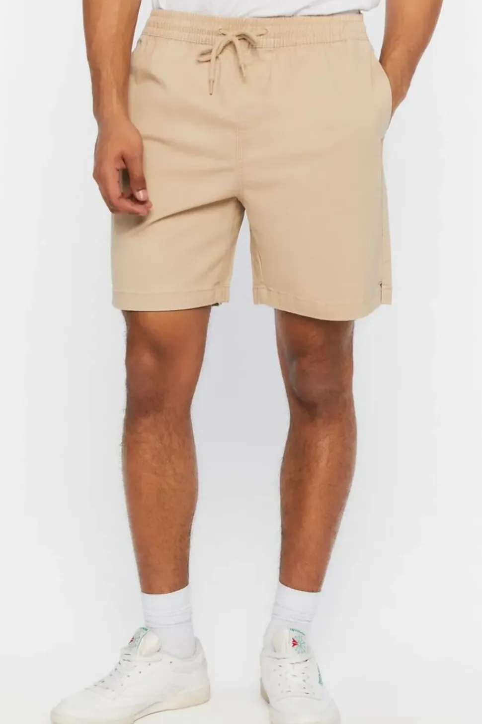 Cotton-Blend Drawstring Shorts