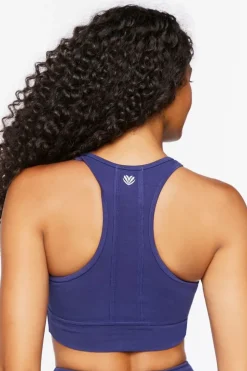 Cotton-Blend Longline Sports Bra