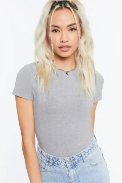 Cotton-Blend Tee Bodysuit