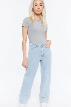 Cotton-Blend Tee Bodysuit