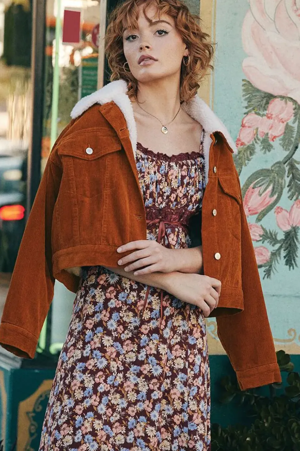 Cotton Faux Shearling Jacket
