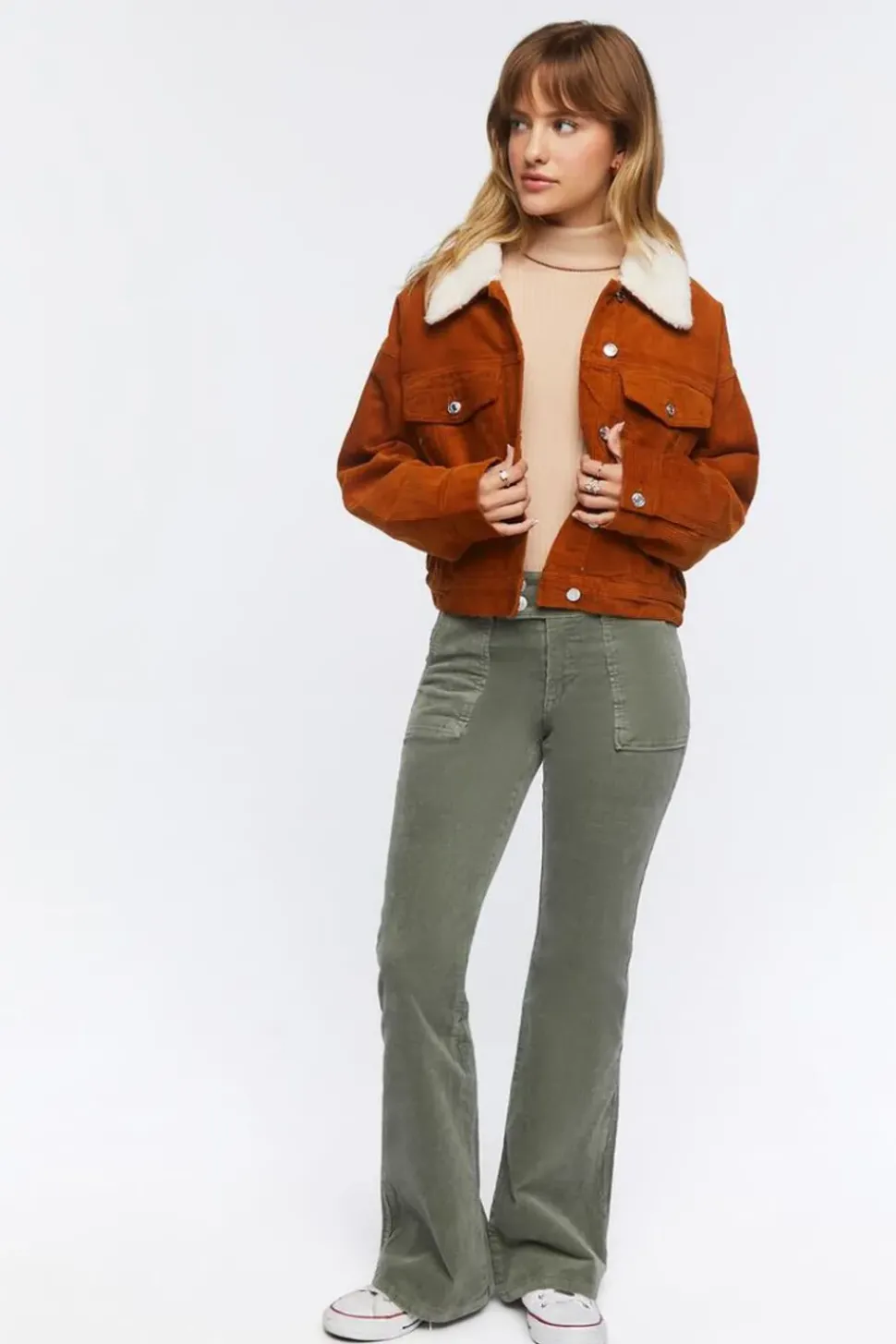 Cotton Faux Shearling Jacket