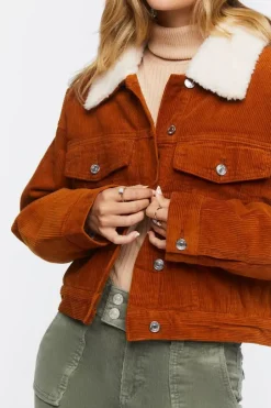 Cotton Faux Shearling Jacket