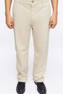 Cotton Straight-Leg Pants