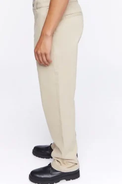 Cotton Straight-Leg Pants