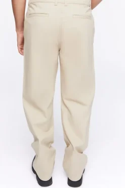 Cotton Straight-Leg Pants