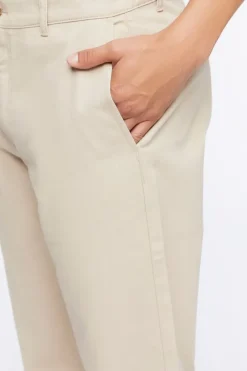 Cotton Straight-Leg Pants