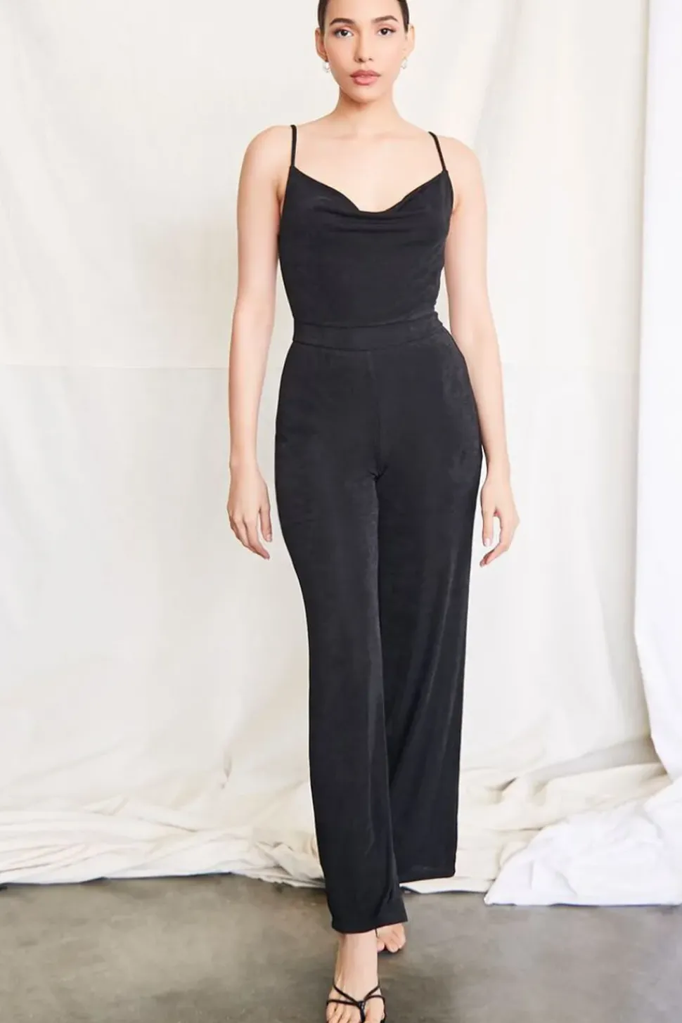 Cowl Neck Cami Jumpsuit