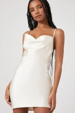 Cowl Neck Cami Slip Dress