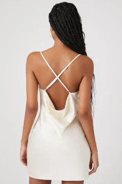 Cowl Neck Cami Slip Dress