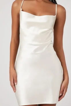 Cowl Neck Cami Slip Dress