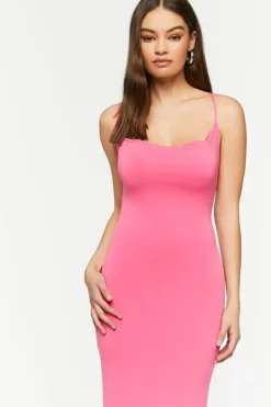 Cowl Neck Crisscross Maxi Dress