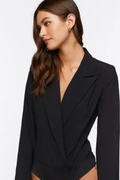 Crepe Blazer Bodysuit