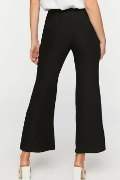 Crepe Flare-Leg Pants