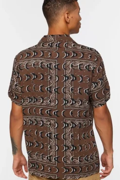Crescent Moon Print Shirt