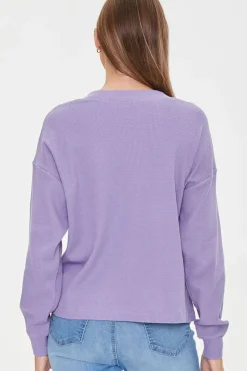 Crew Drop-Sleeve Crop Top