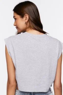 Crew Neck Cap-Sleeve Tee
