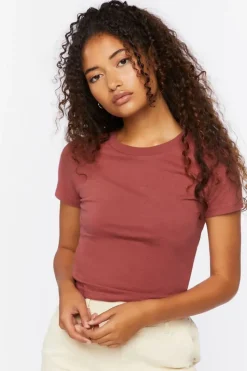 Crew Neck Cropped Tee