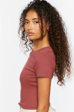 Crew Neck Cropped Tee