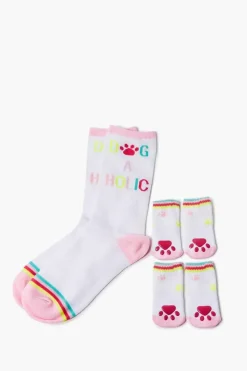 Crew Socks & Dog Socks Set
