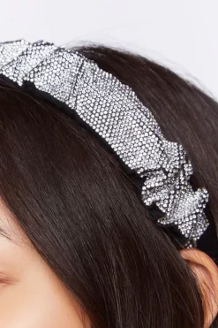 Crinkled Rhinestone Headband
