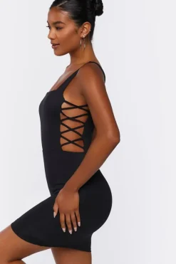 Crisscross Bodycon Mini Dress