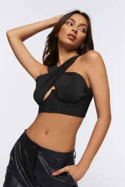 Crisscross Bustier Crop Top