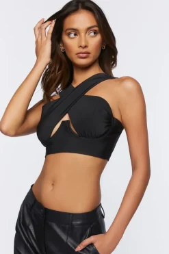 Crisscross Bustier Crop Top