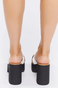 Crisscross Chunky Heels
