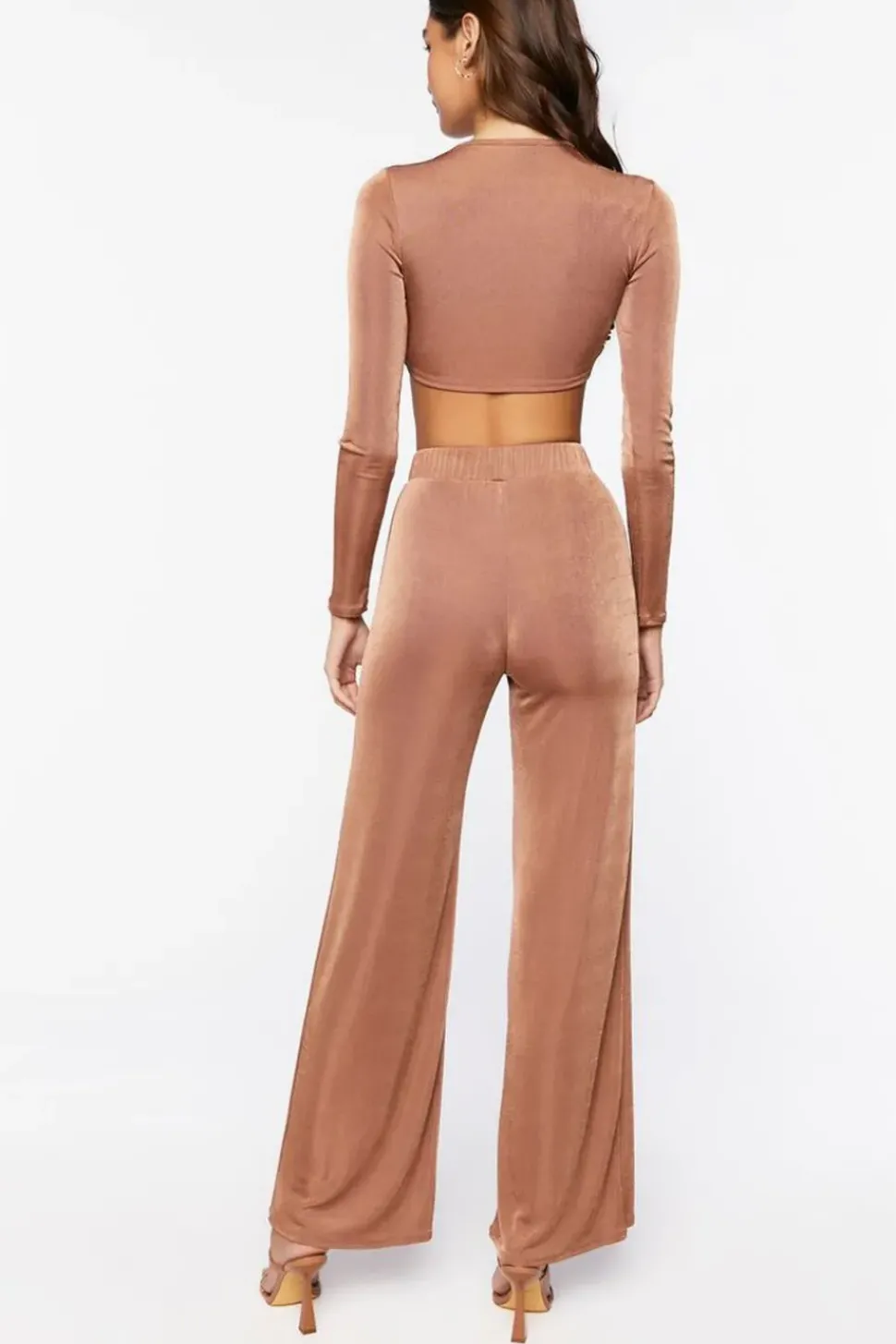 Crisscross Crop Top & Pant Set