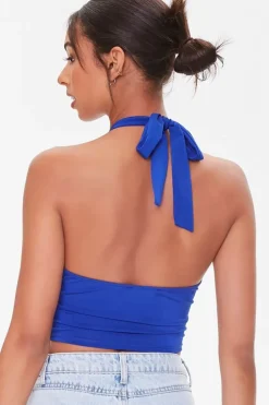 Crisscross Halter Crop Top