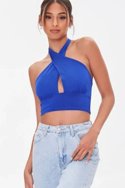 Crisscross Halter Crop Top
