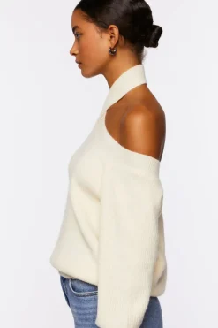Crisscross Off-The-Shoulder Sweater