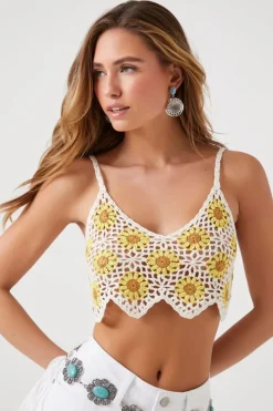 Crochet Daisy Cropped Cami