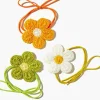 Crochet Flower Hair Tie Set