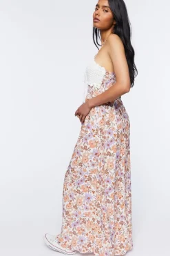 Crochet Paisley Maxi Dress
