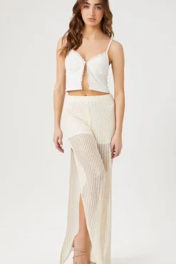 Crochet Slit Pants