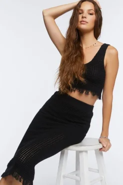 Crochet Tank Top & Skirt Set