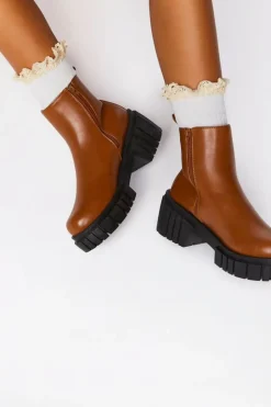 Crochet-Trim Over-The-Knee Socks