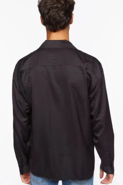 Croc Print Long-Sleeve Shirt