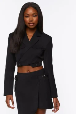 Cropped Blazer & Mini Skirt Set