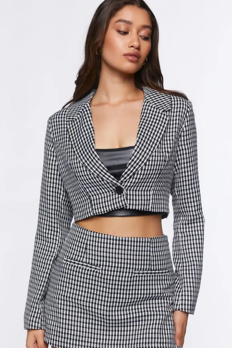 Cropped Blazer & Skort Set