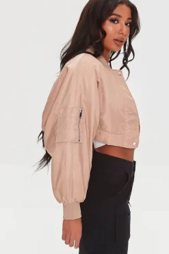 Cropped Bomber Jacket