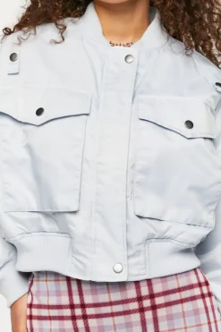 Cropped Bomber Jacket