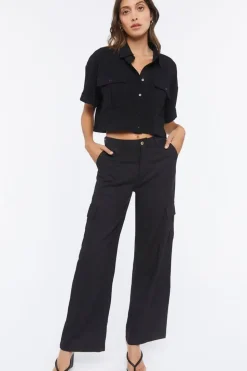 Cropped Boxy-Fit Shirt
