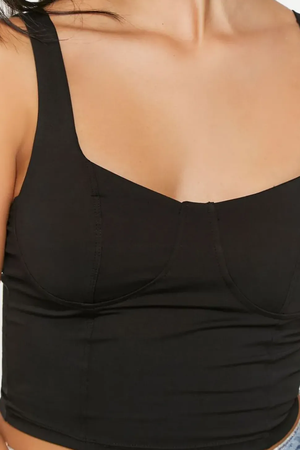 Cropped Bustier Top