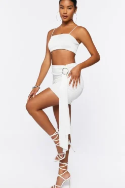 Cropped Cami & Mini Skirt Set