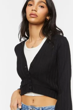 Cropped Cardigan Sweater